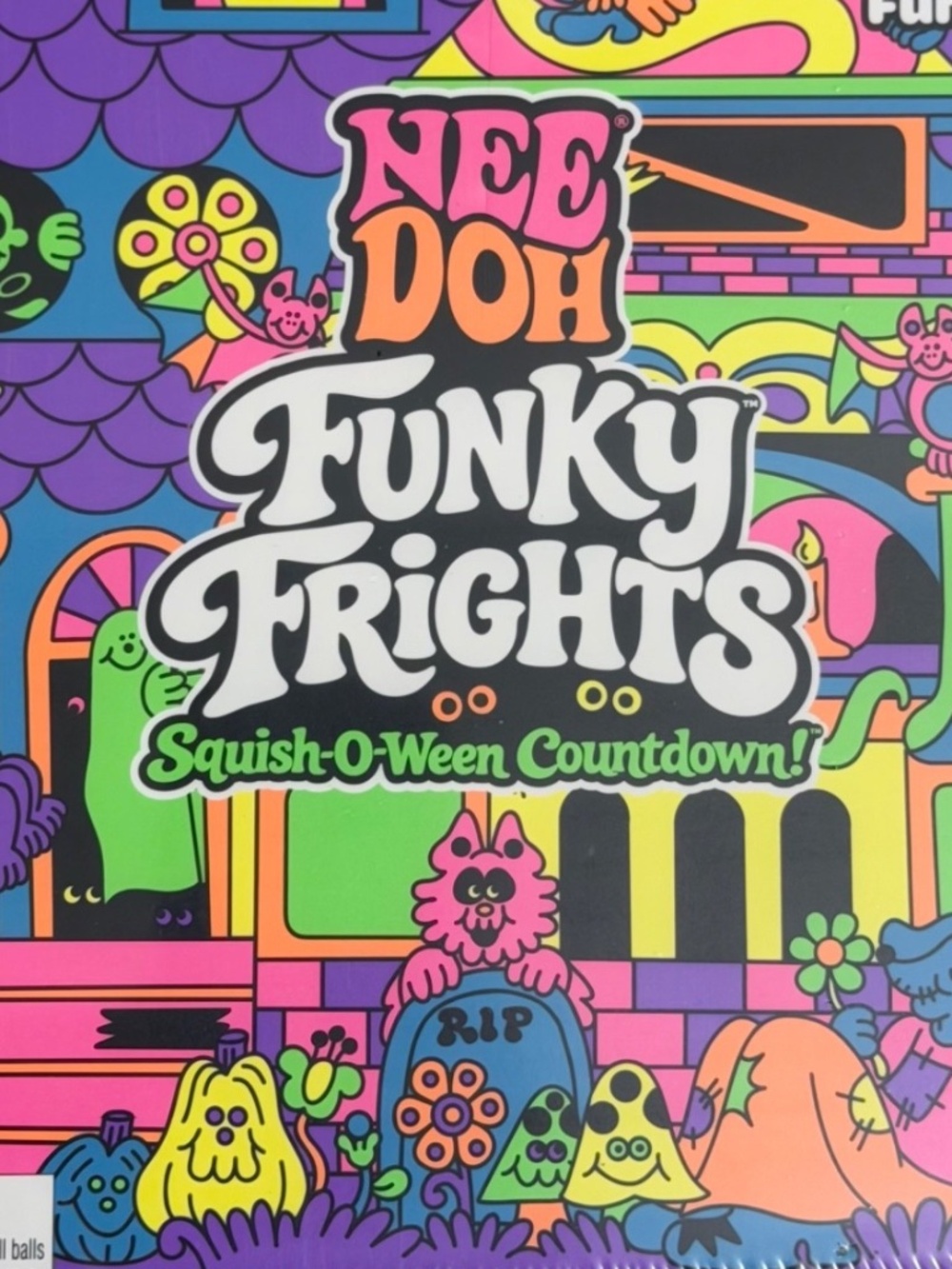 NEW NeeDoh Funky Frights Squish-O-Ween Countdown Set 13 HALLOWEEN NIB Squishies